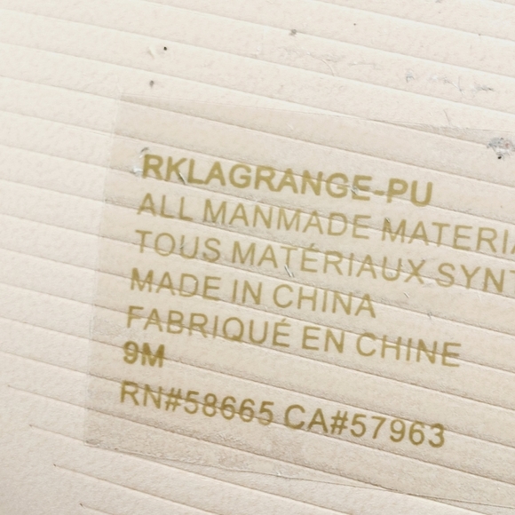 New Nordstrom Lagrange Black Faux Leather Block Heel Strappy Sandals K90 - Picture 11 of 13